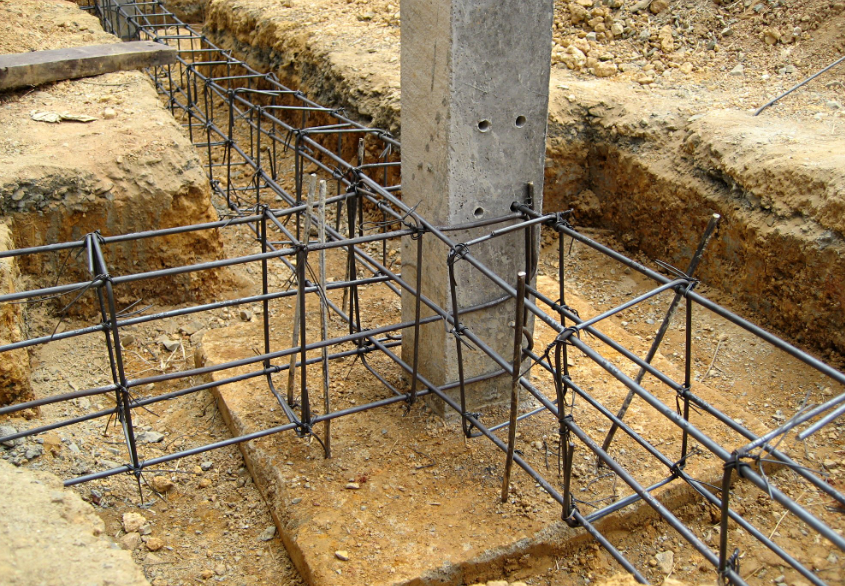 house footing construction